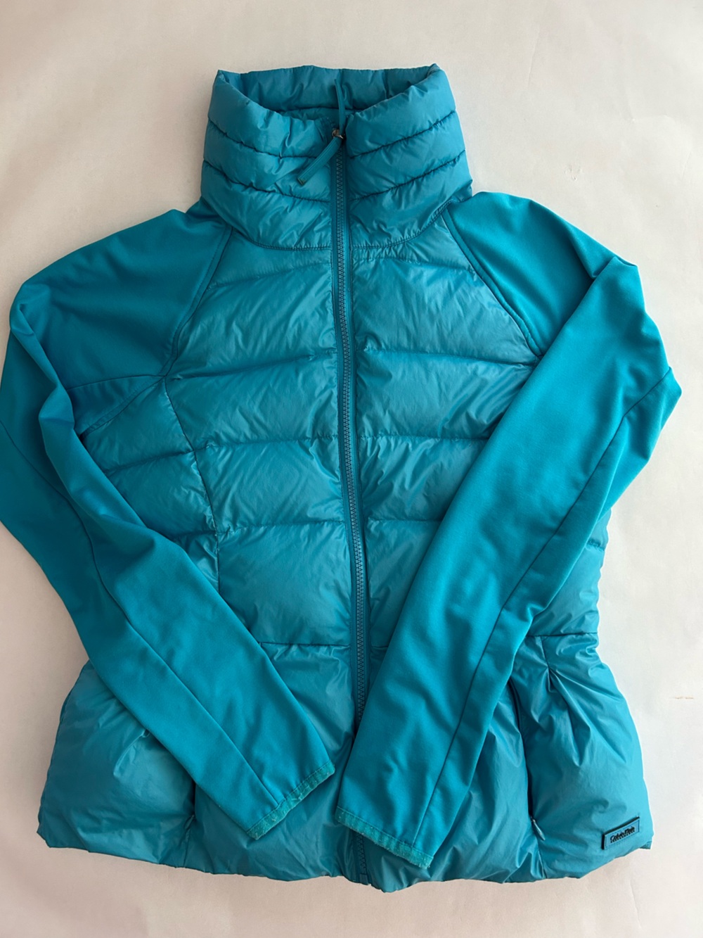 Women Calvin Klein Performance Bright Teal Quilted Puffer Jacket